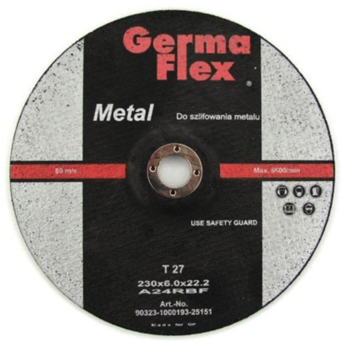 Krążek GermaFlex Metal T41 230x3,0x22,2 mm, A24RBF, stal