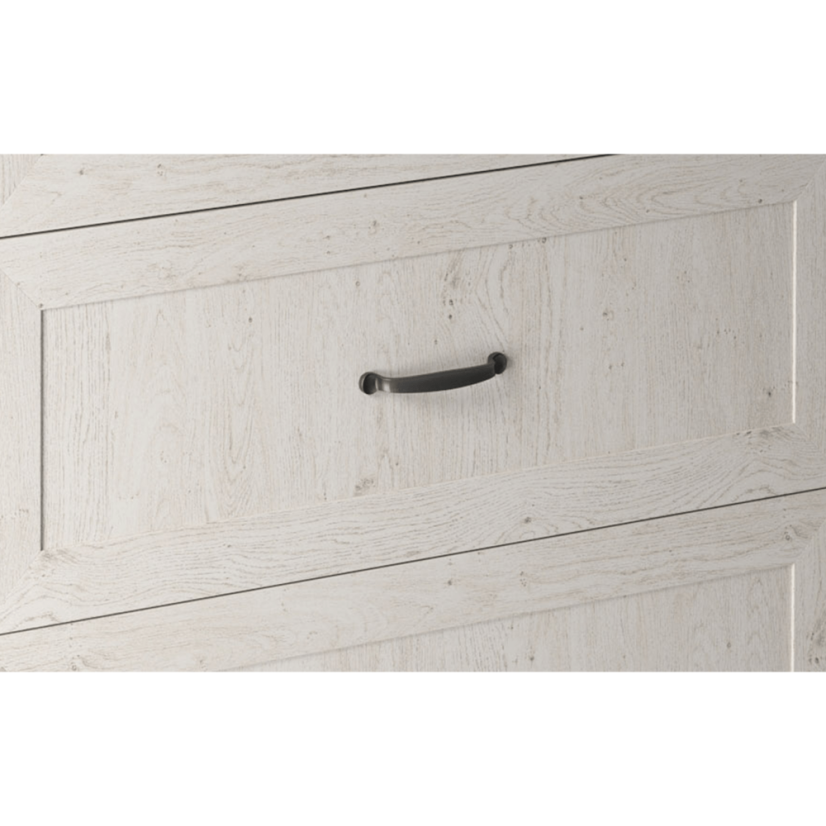 Unterer Eckschrank, Weiß/Nordische Kiefer, ROYAL D90N