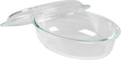 MagicHome sütőtál, üveg, ovális, sütőtál, 3000 ml (akce)