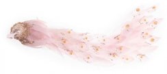 Decor de Craciun MagicHome, Paun, roz, puf, 50x20x23 cm