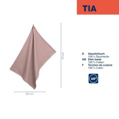 Tia gofri konyharuha, 100% pamut, nugát mintás, 70,0×50,0 cm