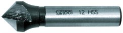 Pogłębiacz HSS do metalu 5 mm, trójostrzowy, trzpień cylindryczny 8 mm, CZ TOOL