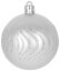MagicHome božićne kuglice, set, 21 kom, 6 cm, srebrne, špicaste, za božićno drvce