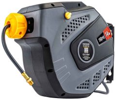 Samonavíjací závesný bubon s hadicou na vzduch, 6,5x10 mm, dĺžka 14 m, POWERMAT