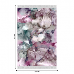 Teppich, rosa/grün/creme/Muster, 180x270, DELILA