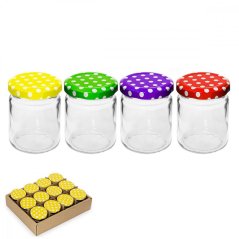 Einmachbecher TO 58 150 ml Klarglas, 12er-Pack, Punktdeckel