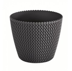 Blumentopf UH o160mm SPLOFY anthrazit Höhe 132mm KLC