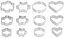 MagicHome Ausstecher, zum Backen, Form, 12 Stk