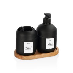 Dozator de săpun 425ml și pahar pentru periuță de dinți 3 buc.