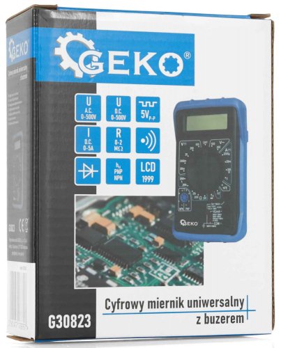 Digitális multiméter hangjelzéssel, GEKO
