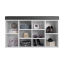 Schuhschrank mit Bank, weiß, LUSHKA