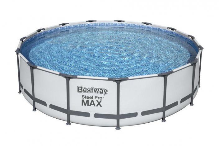 Piscina Bestway® Steel Pro MAX, 56488, filtru, pompa, scara, capac, 4,57x1,07 m