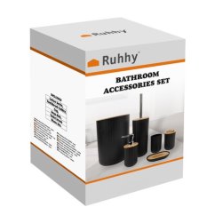 Set kupaonskog pribora - crni Ruhhy24636