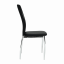 Stuhl, schwarz/weiß, Kunstleder/Chrom, SIGNA - SALE