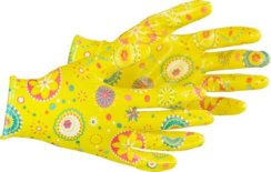 Rękawice Strend Pro Lily, żółte, nitrylowe, rozmiar 07/S, ogrodowe, z blistrem