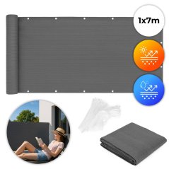 Balcon ecran 100x700 cm gri MultiGarden