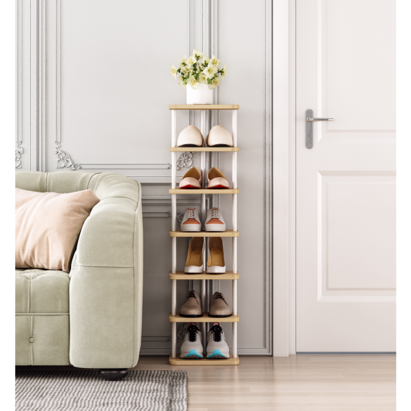 Półka wielofunkcyjna, biały/jasny dąb, ETUDA TYP 1