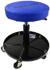 Stolička kruhová s pojazdovými kolieskami, výška sedenia 38-51 cm, GEKO