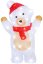 Božični okras MagicHome, Medved, 30 LED, hladno bela, akril, IP44, zunanjost, 19x11,5x30 cm