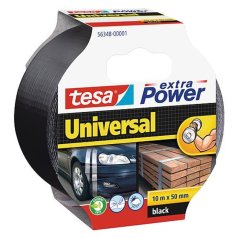tesa® Extra Power univerzalna traka, ljepljiva, tekstilna, srebrna, 50 mm, L-10 m