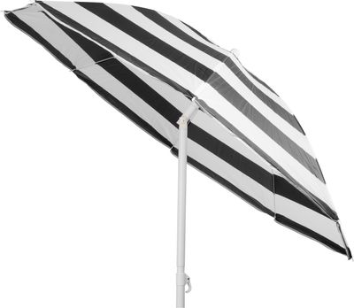 Parasol Dalia, 180 cm, 32/32 mm, z zawiasem, czarno-biały