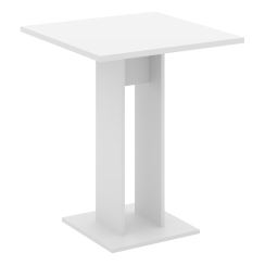 Blagovaonski stol, bijela, 67,5x67,5 cm, EVERET