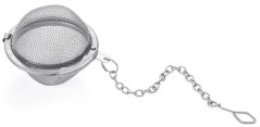 MagicHome teaszűrő, kerek, rozsdamentes acél, 5 cm, teáskanna