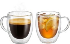 MagicHome Lungo kávé-/teáscsésze, dupla falú termosz, 190 ml, 2 db-os csomag