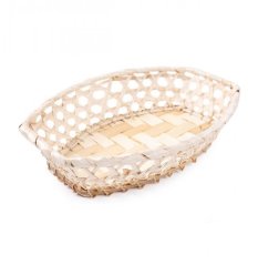 Bambusova košara za pecivo 24x17x6 cm