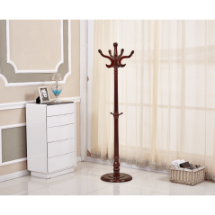 Vešiak, brezové drevo/hnedý lesk, PORTOFINO