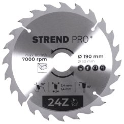 Tarcza Strend Pro TCT 190x2,4x30/20 mm 24T, do drewna, piła, plastry SK