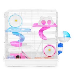 Cușcă pentru hamsteri și rozătoare cu echipament