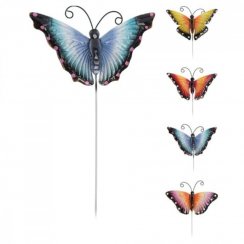 Ozdoba zapichovací motýl 61 cm mix