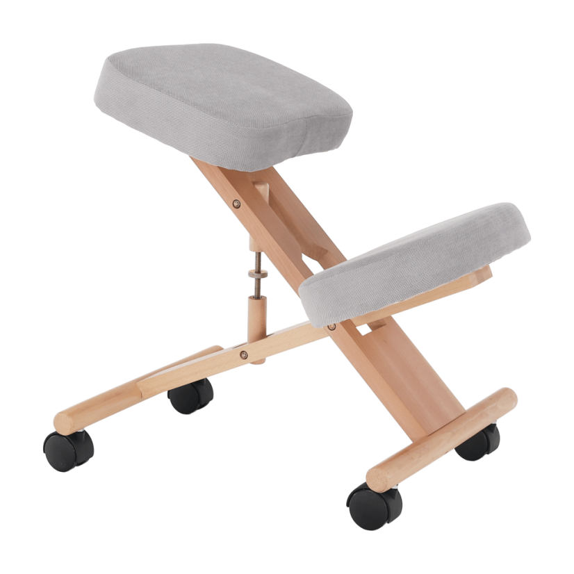 Ergonomsko klečalo, sivo-smeđa Taupe/bukva, FLONET