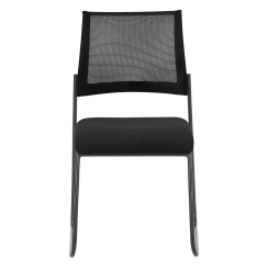 Stohovatelná židle, černá, BARIS