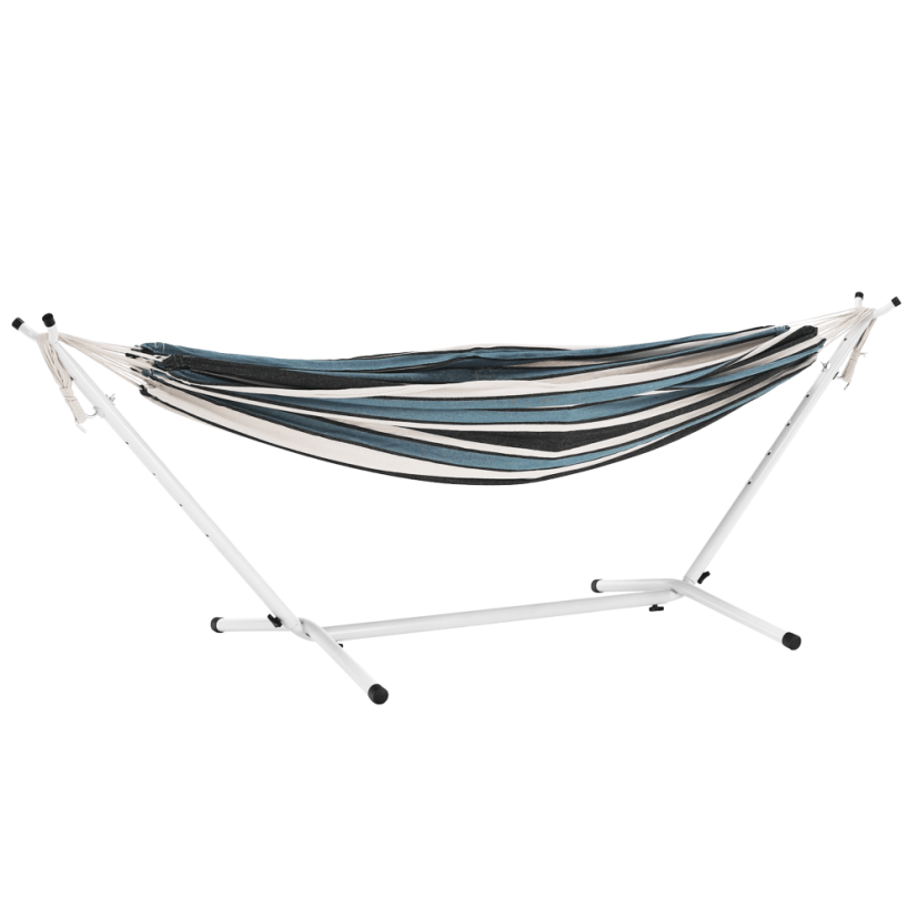 Hängematte, blaues Streifenmuster, KABUKI-doppelt