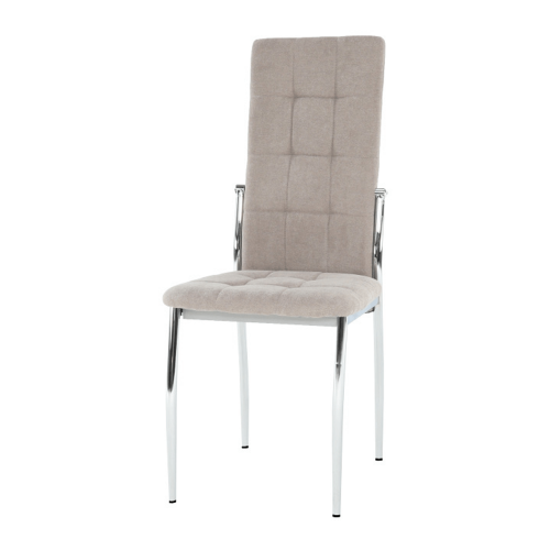 Stolica, smeđa tkanina/metal, ADORA NOVO
