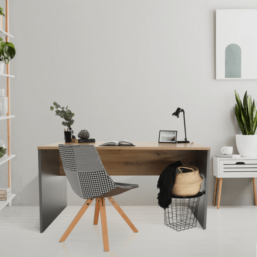 Schreibtisch, Graphit/Eiche Artisan, RIOMA NEW TYPE 11