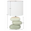 Ceramiczna lampa stołowa, biało/szara, QENNY TYPE 4 AT16275