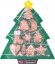 MagicHome modelček za piškote, za peko, božično drevo, kalup, 10 kos