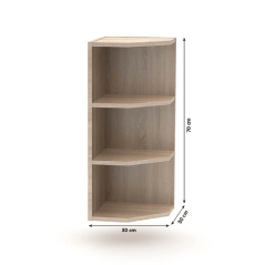 DULAP SUPERIOR, stejar SONOMA, universală, NOVA PLUS NOPL-003-OH (akce)