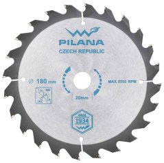Pilový kotouč s SK plátky 180x2,0x20 zuby 24 WZ, PILANA