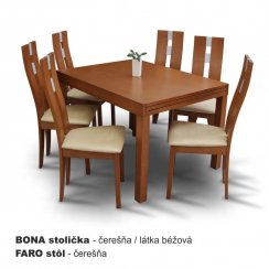 Jedilna miza, zložljiva, češnja, 120-240x90 cm, FARO