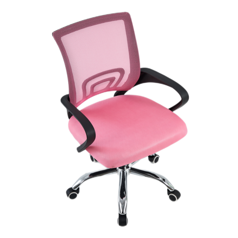 Pisarniški stol, roza/črn, DEX 4 NOVO (akce)