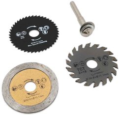 Satz MINI-Scheiben, Säge, Diamant, SK, Durchmesser 55 mm + Halter, Schaft 5 mm, XL-TOOLS