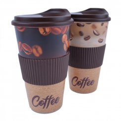 Csésze fedővel UH 400 ml Kávé