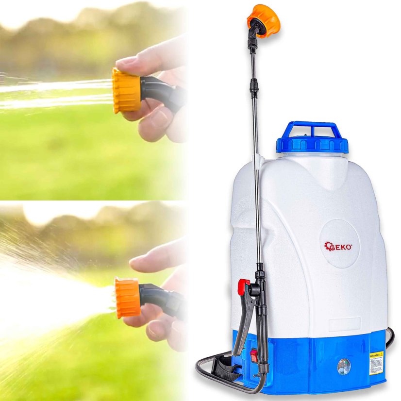 Akkusprühgerät 20 Liter, Akku 12V-8Ah, Arbeitszeit 4 Stunden, GEKO