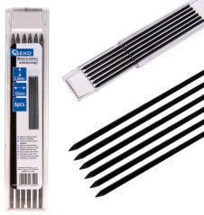 Satz Ersatzminen für Zimmermannsbleistift 120 x 2,8 mm, 6 Stück, GEKO (akce)