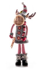 Dekoracja świąteczna MagicHome, Łania Renifer, stojąca, 81 cm (akce)