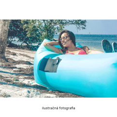 Felfújható babzsák/lazy bag, kék, LEBAG